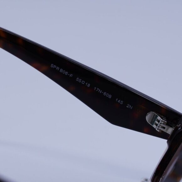 Prada PRB06SF 17N60B Sunglasses Root Havana Rectangle Frame, Light Brown Lenses - Picture 7 of 11